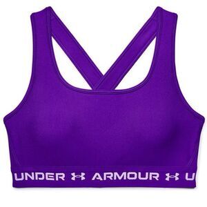 Under Armour Women's Mid Crossback Sports Bra Purple Small